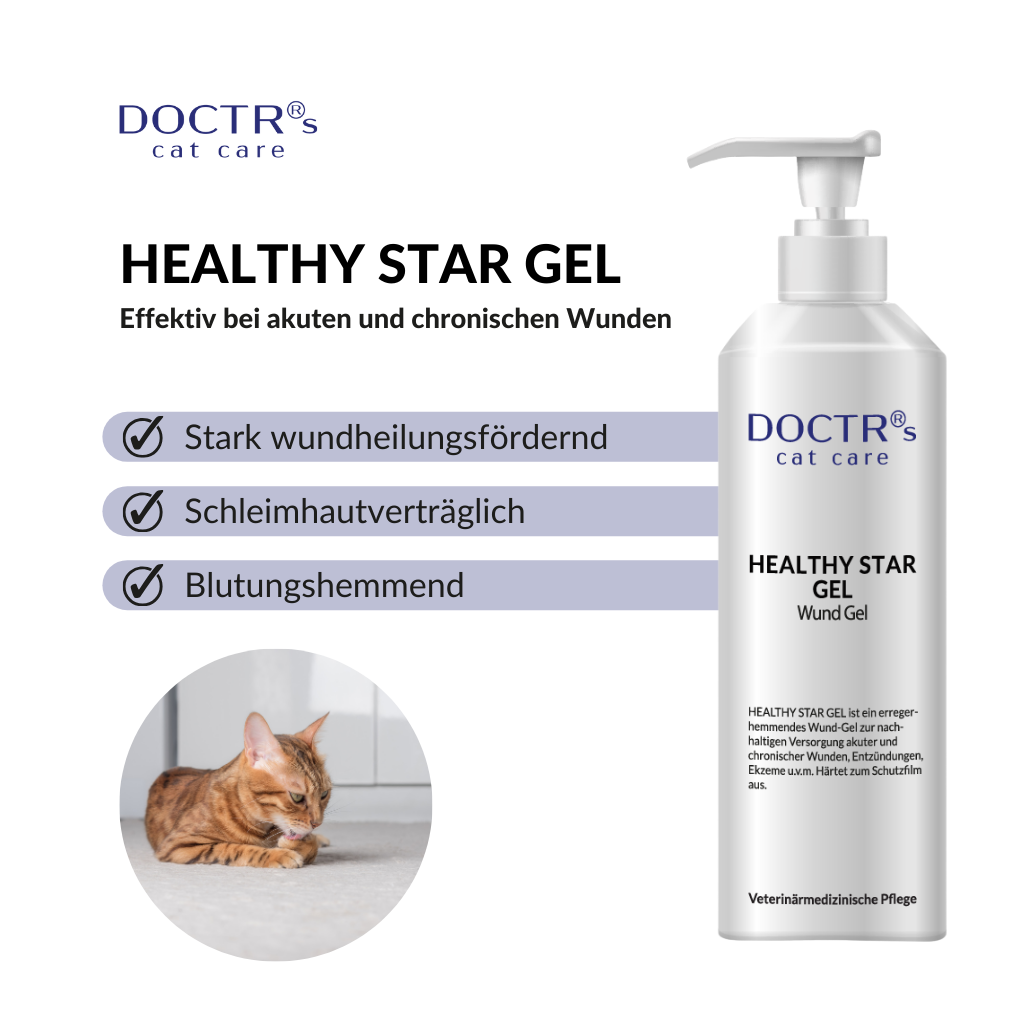 HEALTHY STAR GEL - Wund-Gel für Katzen