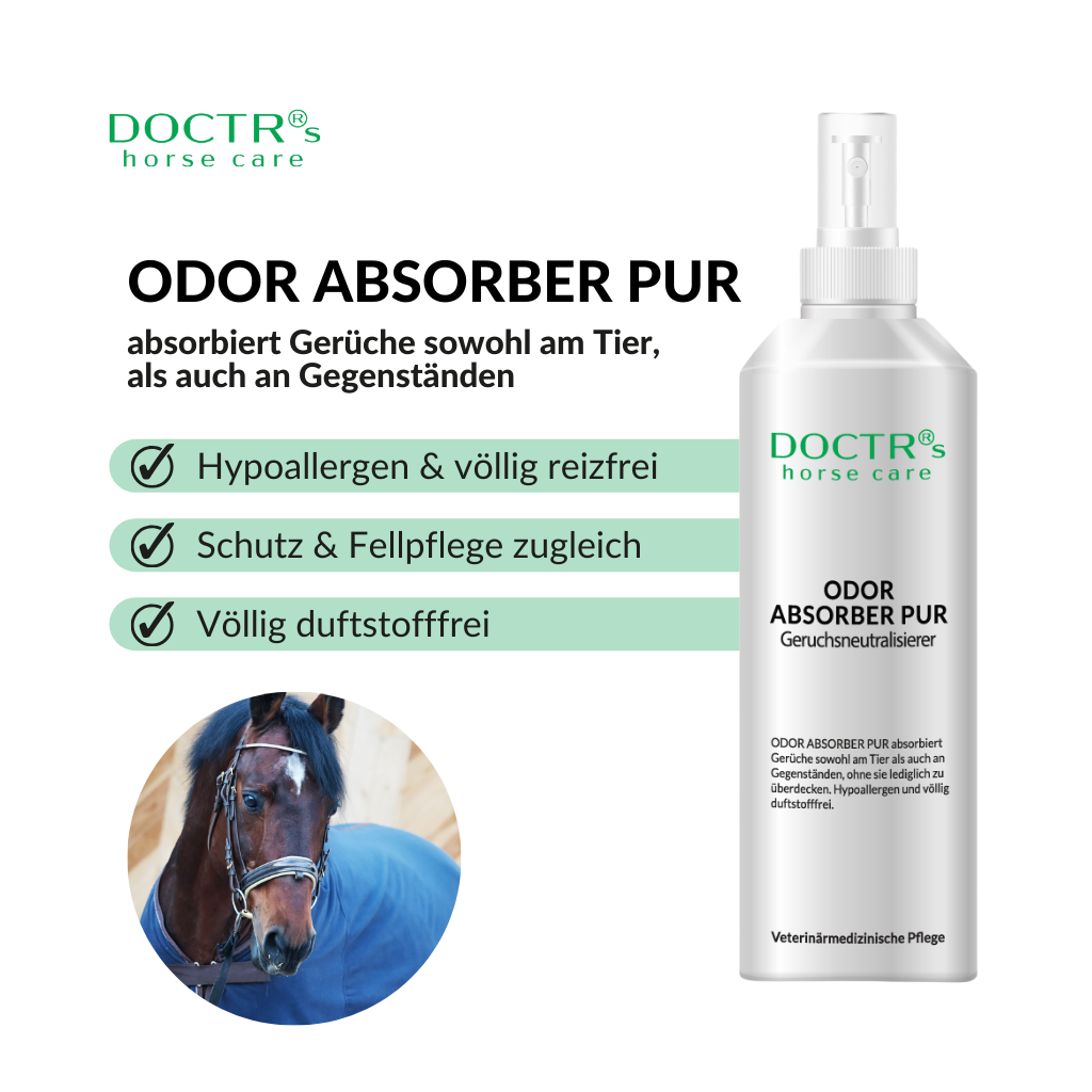 ODOR ABSORBER PUR – Geruchsneutralisierer für Pferde