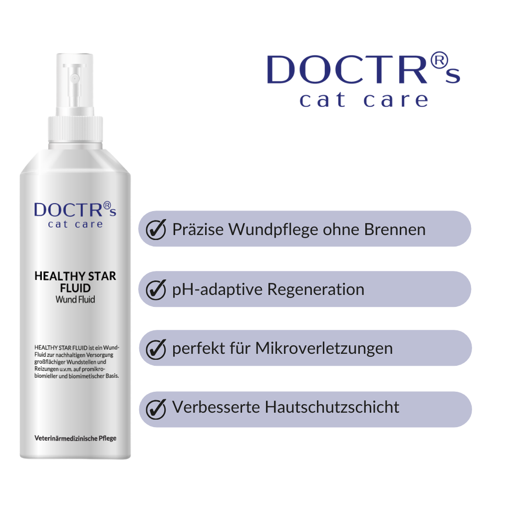 HEALTHY STAR FLUID - Wund-Fluid für Katzen