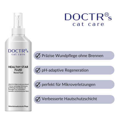 HEALTHY STAR FLUID - Wund-Fluid für Katzen