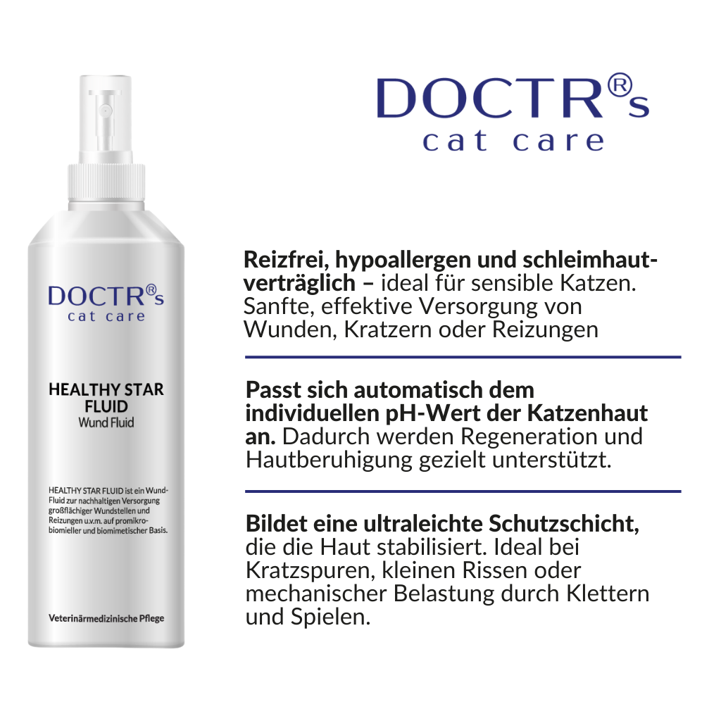 HEALTHY STAR FLUID - Wund-Fluid für Katzen