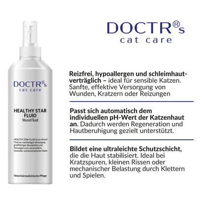 HEALTHY STAR FLUID - Wund-Fluid für Katzen