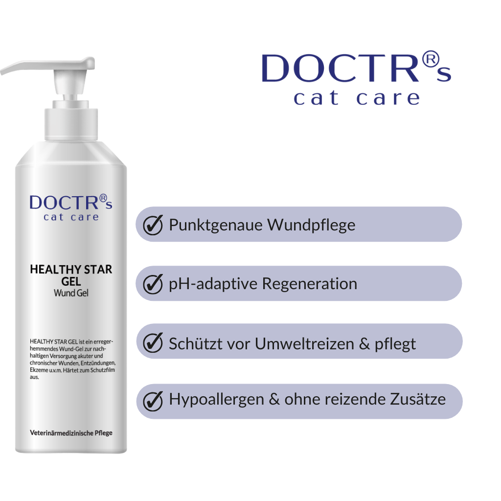 HEALTHY STAR GEL - Wund-Gel für Katzen