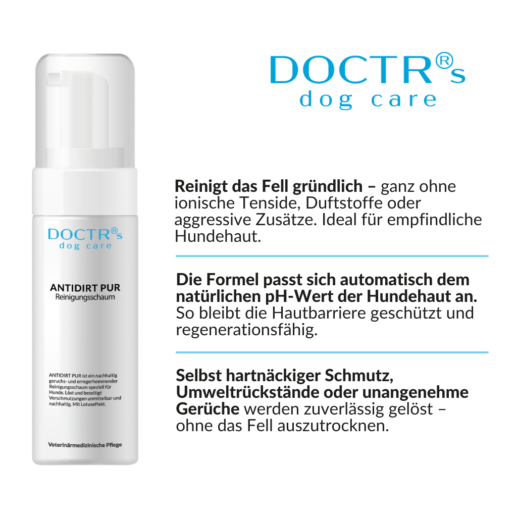 ANTIDIRT PUR - Reinigungsschaum für Hunde