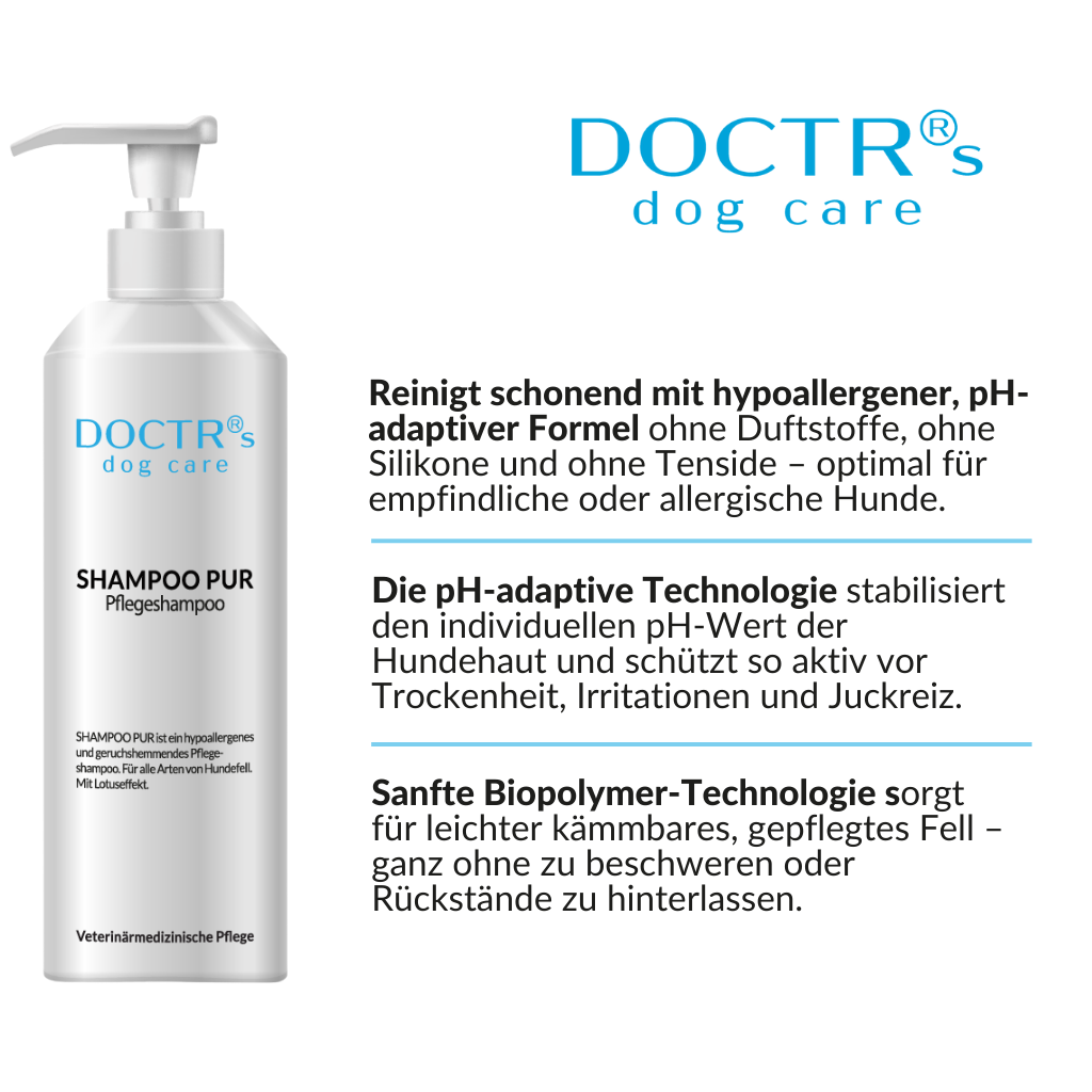 SHAMPOO PUR - Pflege-Shampoo für Hunde
