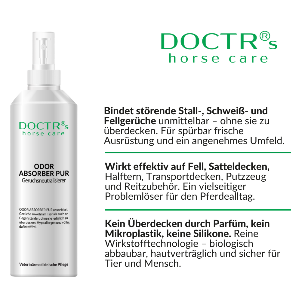 ODOR ABSORBER PUR – Geruchsneutralisierer für Pferde