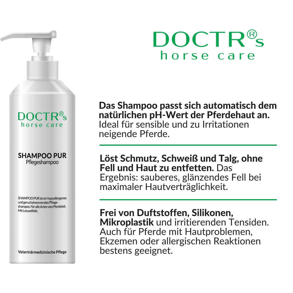 SHAMPOO PUR – Pflege-Shampoo für Pferde
