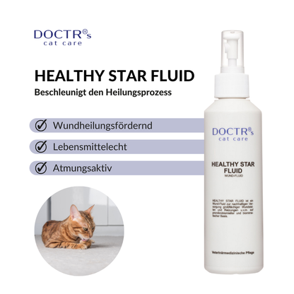 HEALTHY STAR FLUID - Wund-Fluid für Katzen