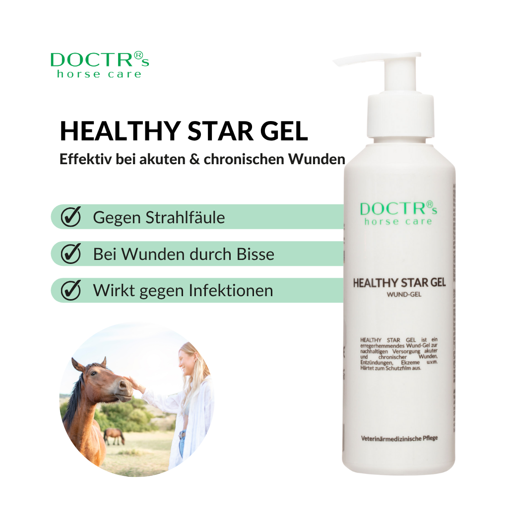 HEALTHY STAR GEL – Wund-Gel für Pferde